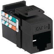 Black Quickport Cat5e Jck