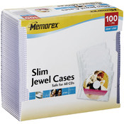 Memorex 100Pk Clear Cd Cases