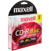 Maxell 80Min 5Pk Cdr Music/Audio