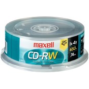 Maxell Cdrw - 25 Pk Spindle