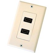 DUAL ALMND HDMI WALLPLATE