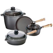 7Pc Cast Alum Cookware