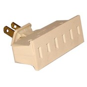 Leviton Bulk 3 Outlet Swivel Adapter