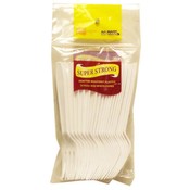 Dispozables Super Strong 24 Count White Forks
