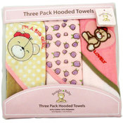 Snugly Baby 3 Pack Hooded Towels