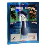 NFL Super Bowl XLI Holographic Cover Game Program