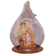 Tear Drop Glass Angel Ornament