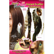 As Seen On TV 3 Pack Snap-On Feathers Extensions