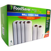 FoodSaver 6 Roll Bonus Combo Pack
