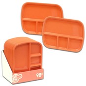 PackerWare Divided Orange TV Tray