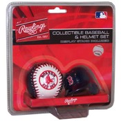 Rawlings Red Sox Collectible Baseball &amp; Helmet Set