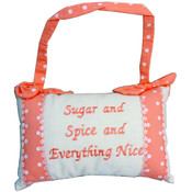 Sugar &amp; Spice &amp; Everything Nice Hanging Deco Pillow