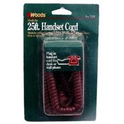 Woods 25 Ft Burgundy Handset Cord Wholesale Bulk
