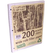Top Flight 200 Ct Wide Ruled Filler Paper Recycled