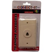 Connect-It Ivory Single Wall Plate Wholesale Bulk