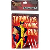 Marvel Wolverine &amp; The X-Men 8 Ct Thank You Cards