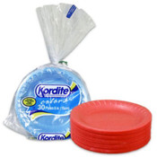 Kordite Colors 30 Count 6 Inch Foam Plates Wholesale Bulk
