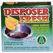Disposer Fresh 4 Count Lemon Scented Cleaner