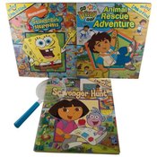 Nick Jr 3 Pack Mini Look &amp; Find Books W/ Magnifier