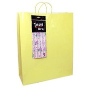 Jumbo Yellow Gift Bag With Tissue