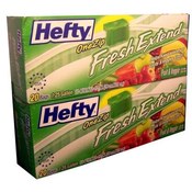 Hefty OneZip Fresh Extend Twin Pack Storage Bags