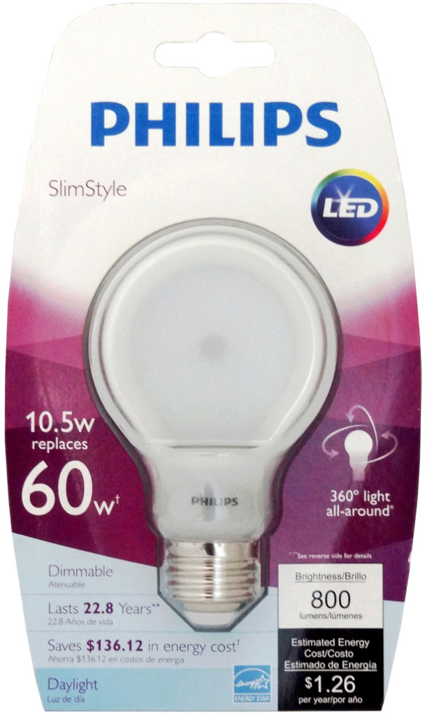 Wholesale Philips SlimStyle 10.5W Daylight LED Light Bulb