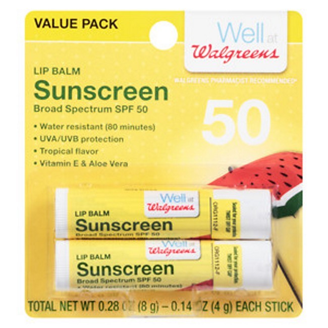 Wholesale Walgreens Lip Balm SPF 50 Sunscreen 2Pack DollarDays