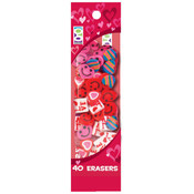 40 Count Valentine's Erasers