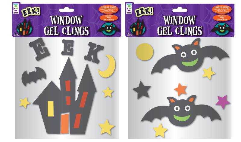 Wholesale Halloween Window Gel Clings (SKU 697851) DollarDays