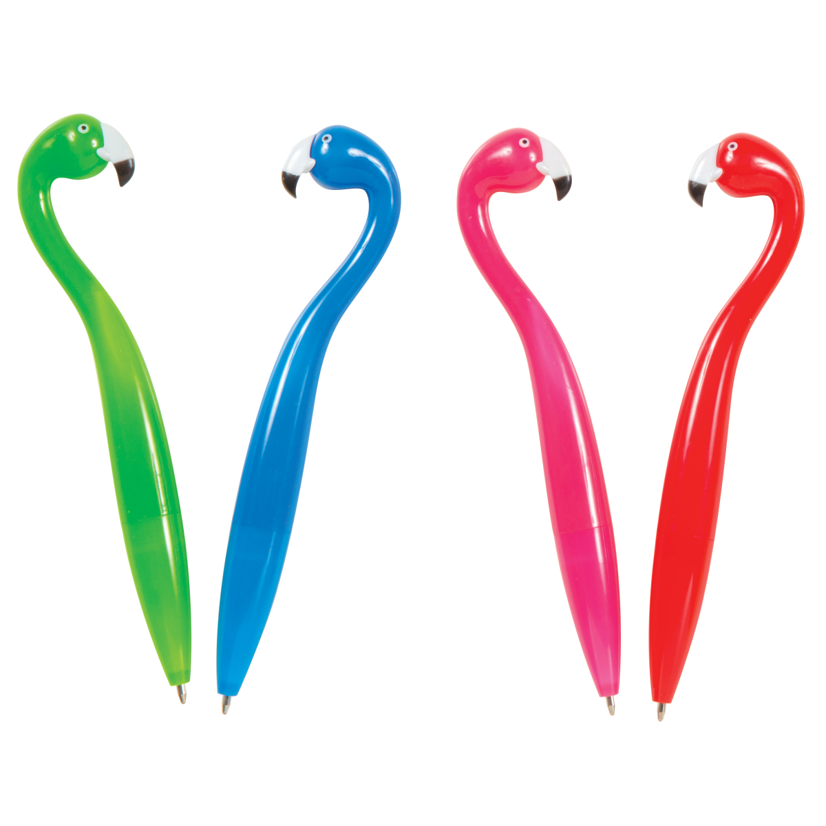 Flamingo Ballpoint Pens 12 Count, Blue, Assorted Colors