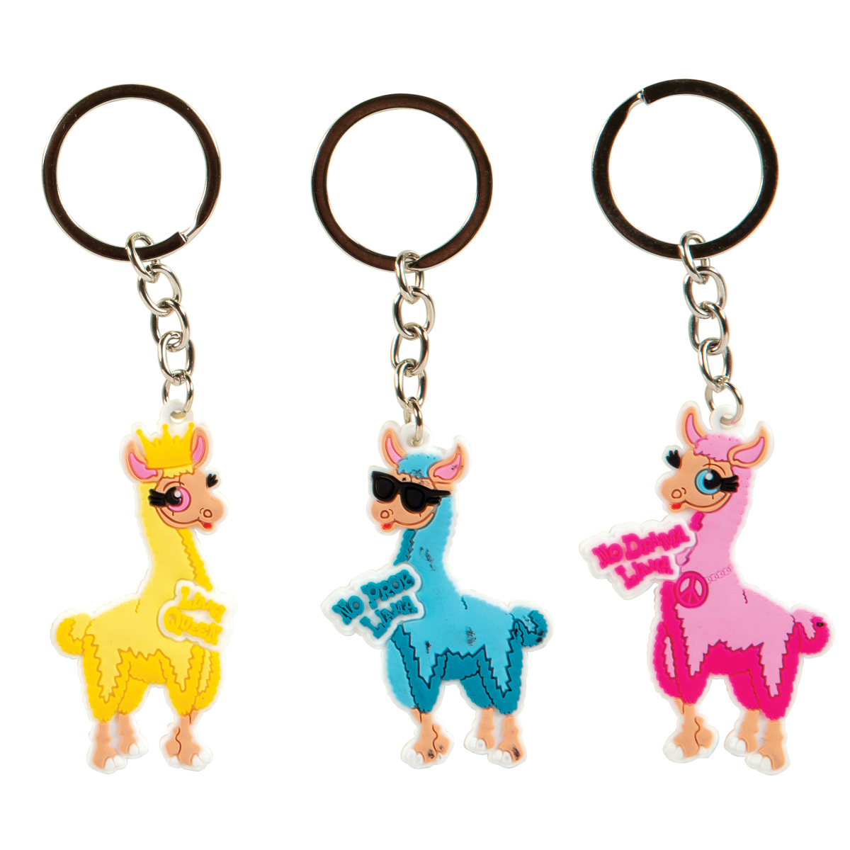 stuffed llama keychain