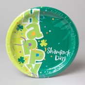"Happy Shamrock Day" Paper Plates