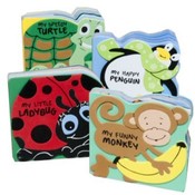 BOARD BOOK ANIMAL FOAM 4 ASST