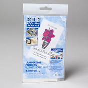 LAMINATE BUSINESS CARD POUCH 5PK
