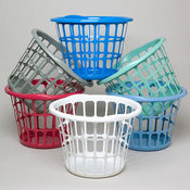LAUNDRY BASKET 17IN ROUND X 12H