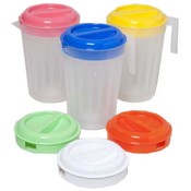 PITCHER WITH LID 3QT 6 COLOR