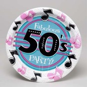 9 INCH PLATE 8 CT 50'S DECADE