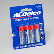 AC Delco Heavy Duty AA Batteries 4 Pack