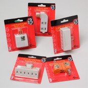 Wall Outlet Tap/Adapter Assorted Display