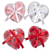 Rose Soap In Heart Shaped Box