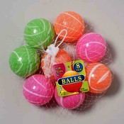 Plastic Swirl Design Balls 8 Pack