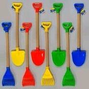 Kids Plastic Shovel 25.75 Inch/Rake 26 Inch