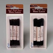 Mens Waxed Shoelaces 3 Pairs