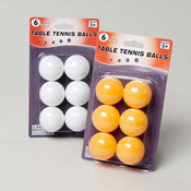 6Pk White Table Tennis Balls