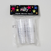 Clear Plastic Shot Glassed 20 Pack