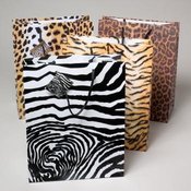 Gift Bag Embossed Large 4 Animal Prints