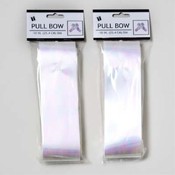 White Pearlized Pull Bow 10 Inch