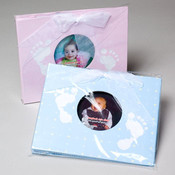 Baby Photo Album 4Ast W/Ribbon