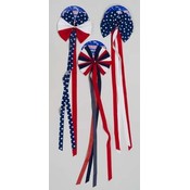 Velvet Patriotic Bow