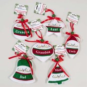 Felt Conversation Christmas Ornaments